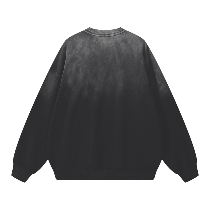 BLANK FADED SWEATSHIRT (BLACK)