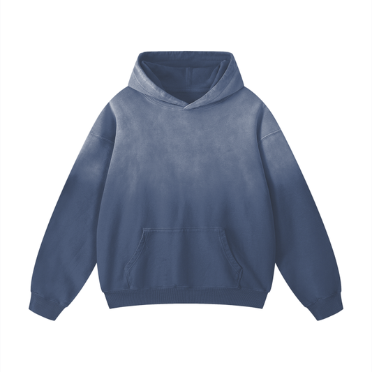 BLANK FADED HOODIE (BLUE)