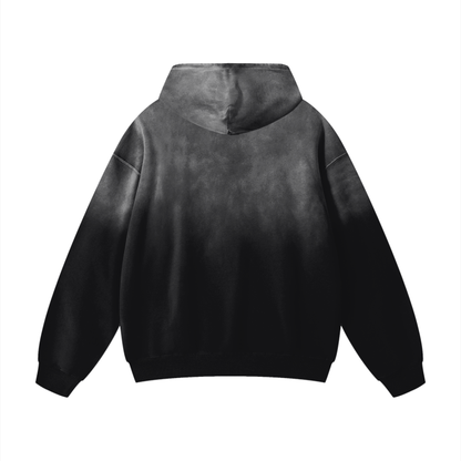 BLANK FADED HOODIE (BLACK)