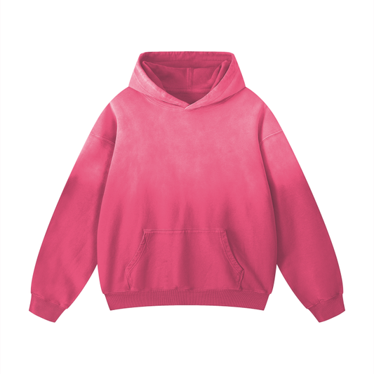 BLANK FADED HOODIE (PINK)