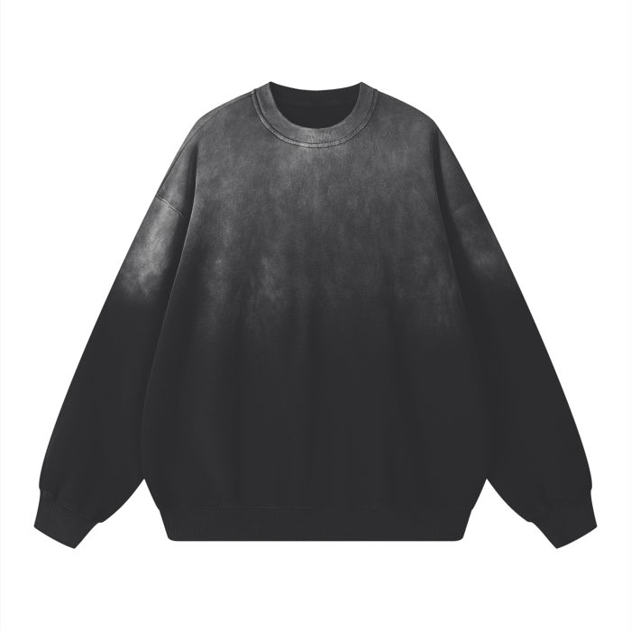 BLANK FADED SWEATSHIRT (BLACK)